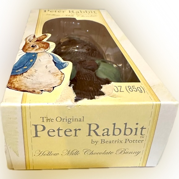 VTG RARE BEATRIX POTTER CHOCOLATE BUNNY RABIT COLLECTIBLE DECOR EASTER 6” SEALED - Picture 4 of 10